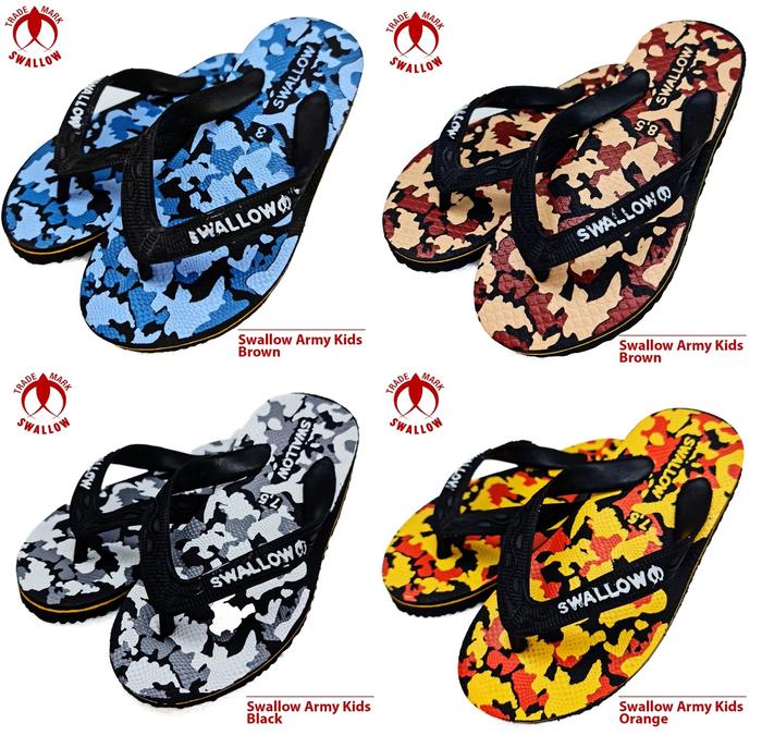 Sandal Jepit Swallow Anak Army Kids Sendal Unisex Swalow Anak Kecil Laki Cowok Main