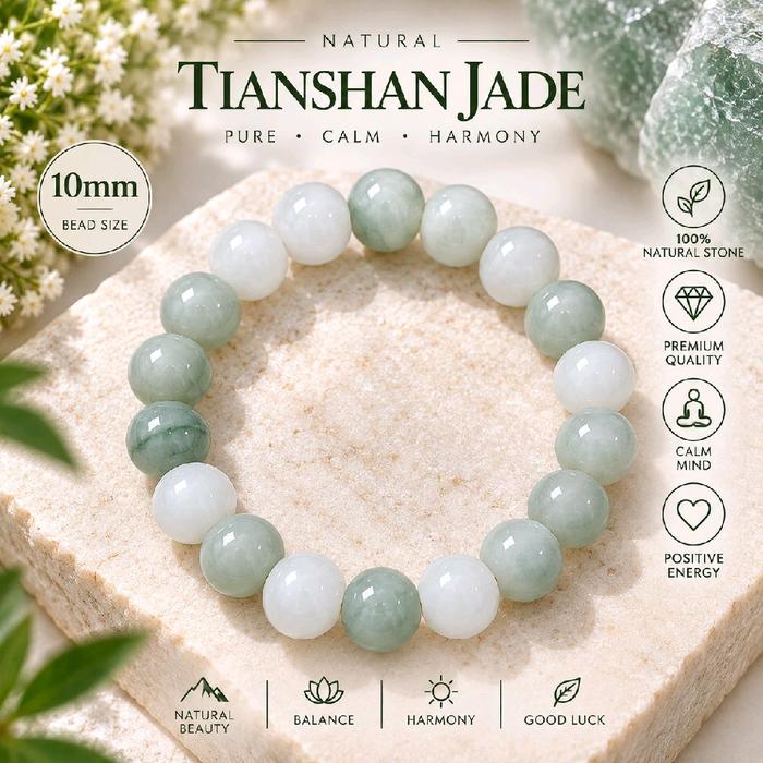 TIANSHAN JADE - Gelang Giok Tianshan Asli Tianshan Jade Free Certi