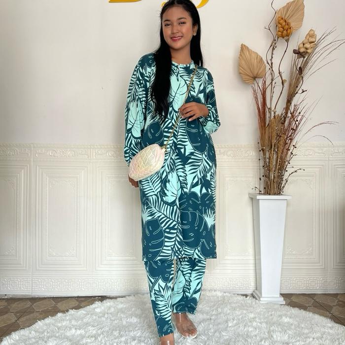 ZAJIFA ONESET Tunik Lengan kerut