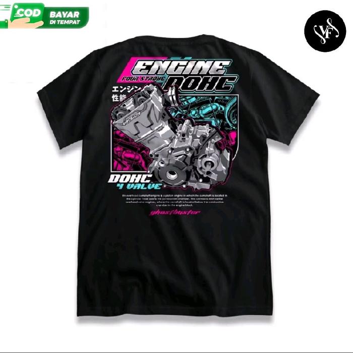 KAOS DISTRO ENGINE DOHC PBAHAN BERKUALITAS | VARIETY FASHION