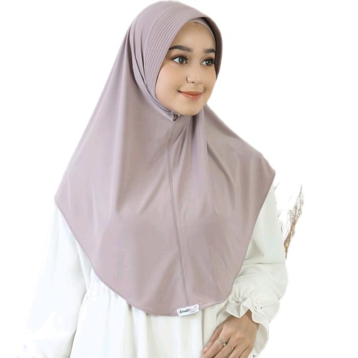 jilbab bergo/model sorong jilbab oval Muslim Square Muslim Jersey Pet