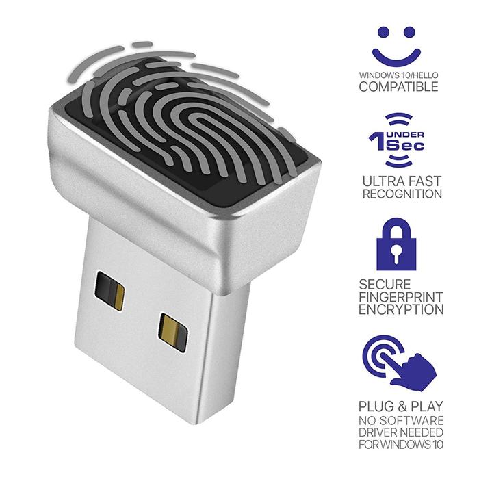 Mini USB Fingerprint Reader Module for Windows 7 10 11 Hello