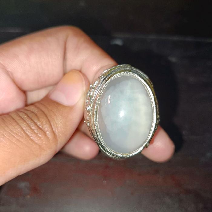 batu akik klanceng putih super