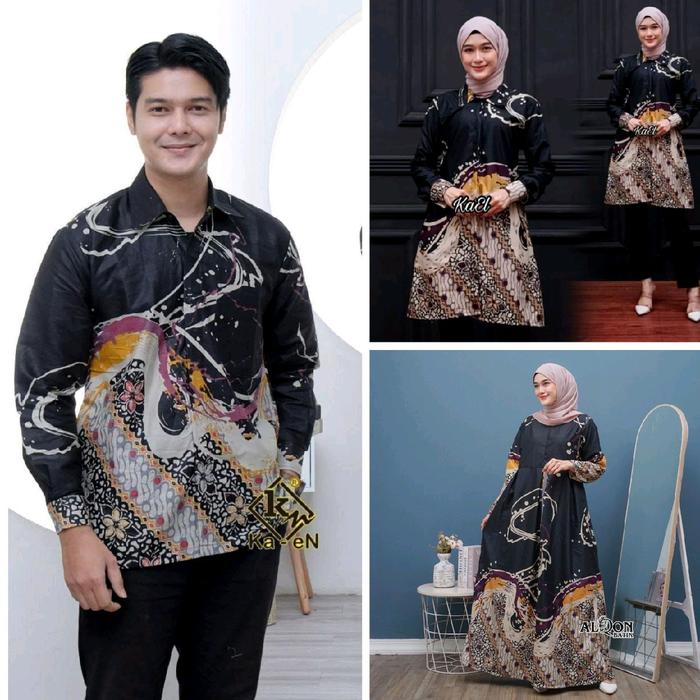 Baju Batik cauple kemeja Tunik Blus Gsmis Motif Bagus Laris Bahan Polimikro Halus Atasan