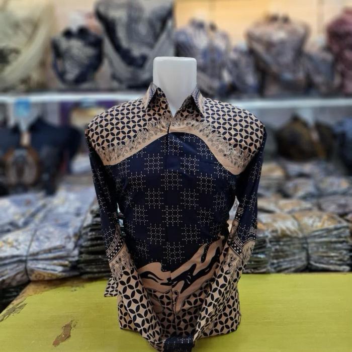 Kemeja batik couple bapak+anak katun solo peremium