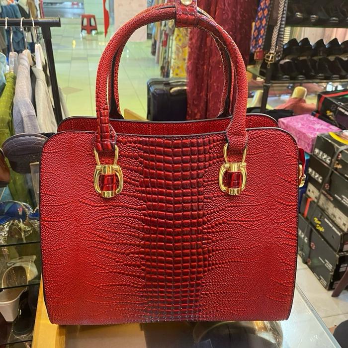 Tas croco merah tas pesta merah tas wanita IMPORT 24625