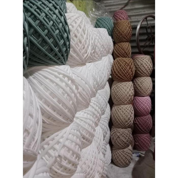 benang majun bahan baku untuk rajut tas,tali kebun dan lap
