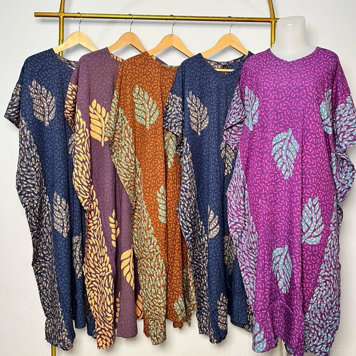Afnan Daster Kalong Batik Cap Pekalongan Lowo Busui Resleting Depan Kelelawar Rayon Super All Size S