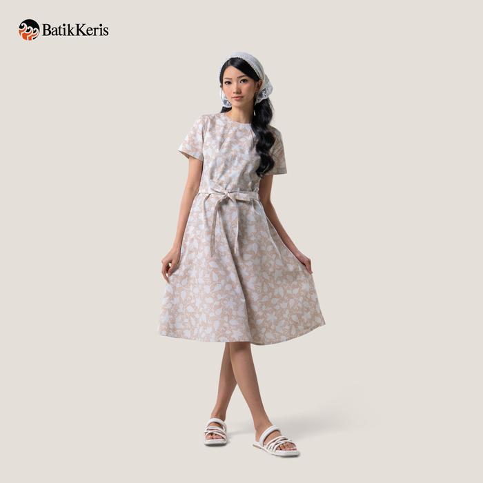 Batik Keris Dress Batik Lengan Pendek Motif Keris Sumulur