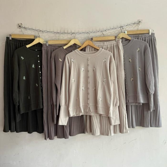 Calista Set Rok Bordir | Setelan Rok