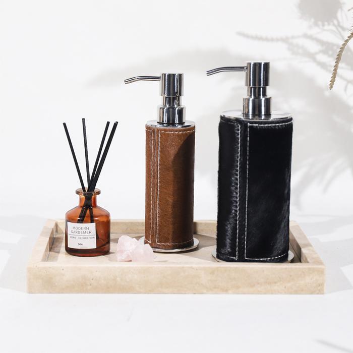 Horsehair Soap Dispenser Bottle Luxury Soap and Gel Dispenser Soap