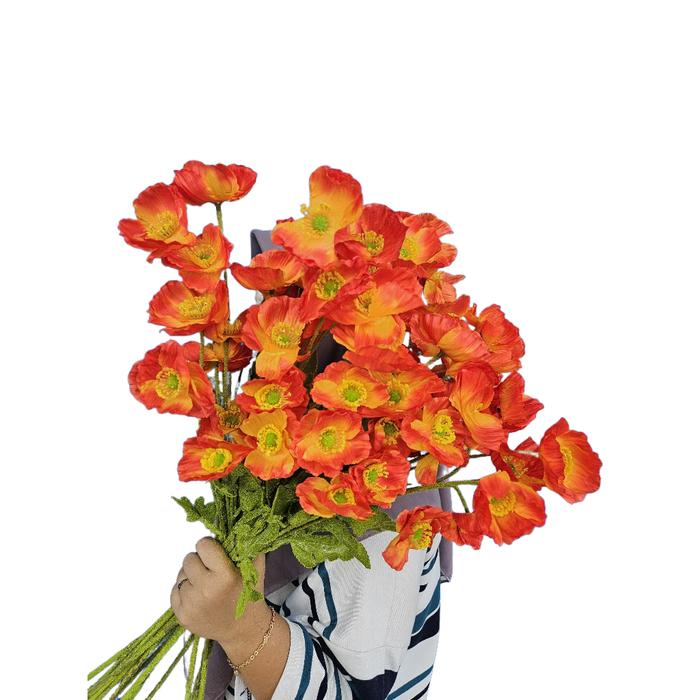 Bunga Artificial Poppy Dekorasi Affordable
