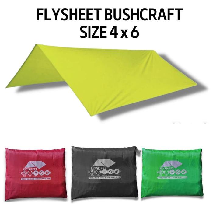 READY [COD] Flysheet 4x6 traptent - flysheet 4x6 waterproof - terpal tenda 4x6 - bivak tenda 4x6