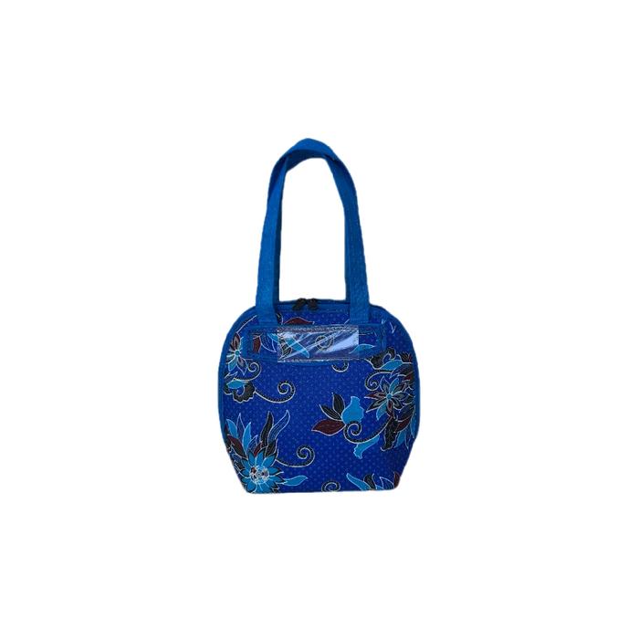 Tas Batik Model Kerang Size 29x14x24 Cm Bahan Katun Lapisan Spon Muat Gula 3 Kg Untuk Souvenir Dan K