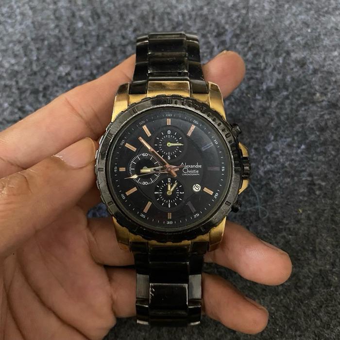 Original Alexandre Christie 6141 MC, Jam tangan pria (preloved)