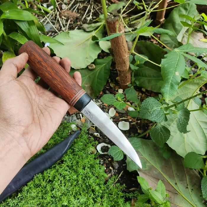 Pisau Puko Bushcraft Baja D2 untuk Aktivitas Outdoor Tahan Lama dan Kuat Cocok untuk Bushcraft