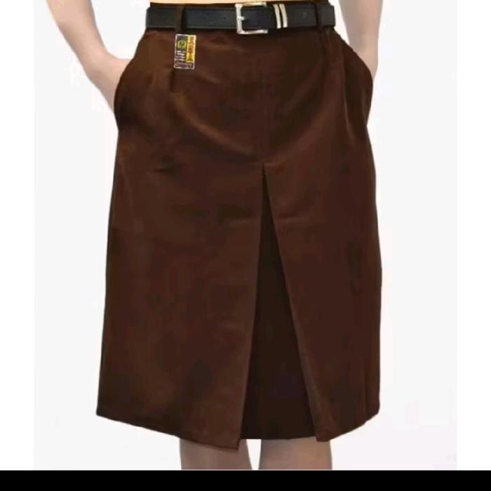 Rok Pramuka SMA Pendek span / ROK SMA Pendek Pinggang Karet