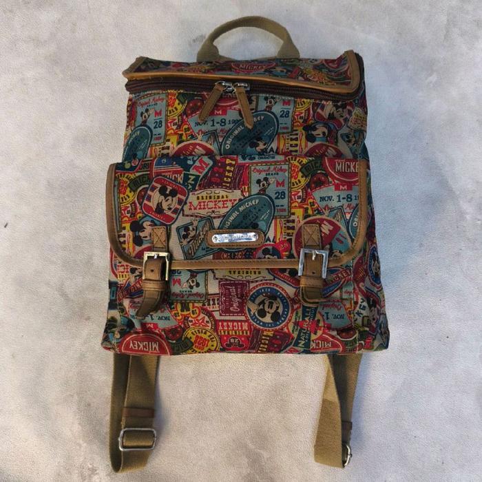 Tas ransel daypack vtg vintage disney fullprint bekas