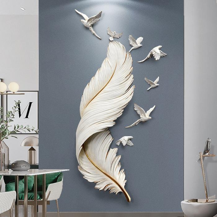 Modern minimalist living room sofa background wall decoration porch