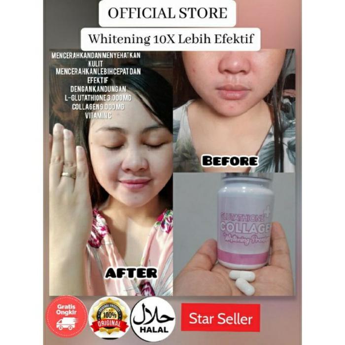 PEMUTIH L-GLUTATHIONE COLLAGEN WHITENING PREMIUM ORIGINAL