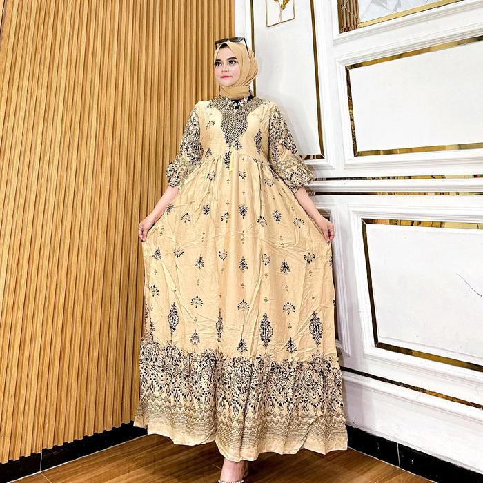 Gamis Renda Sultan Viral Jumbo - Model Terbaru - Muslim Dress Baju
