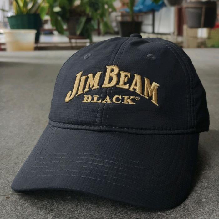 Topi Jim Beam Black Kentucky Brbon Wsky x Ahead performance Embroidered Quickdry Hat Used Like New