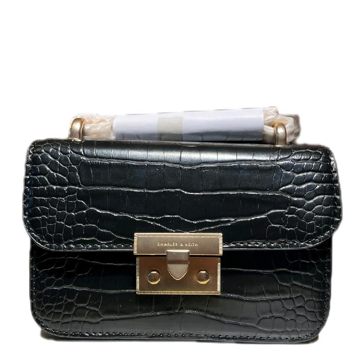TAS WANITA CK CROC - EFFECT BOXY CHAIN STRAP BAG