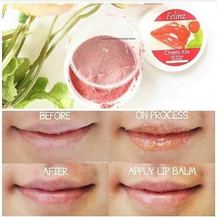 [CHERRY] Felinz Lip Scrub Perawatan Bibir Srub Buah - CHERRY KISS