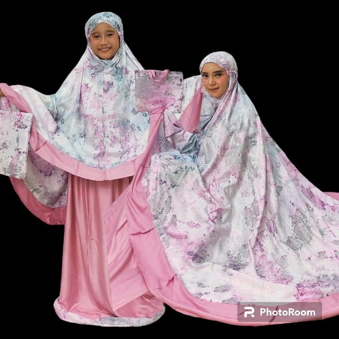 [HeelaCollection41] Mukena Bali Rayon Ibu Dan Anak Galaxy Nirwana Rempel