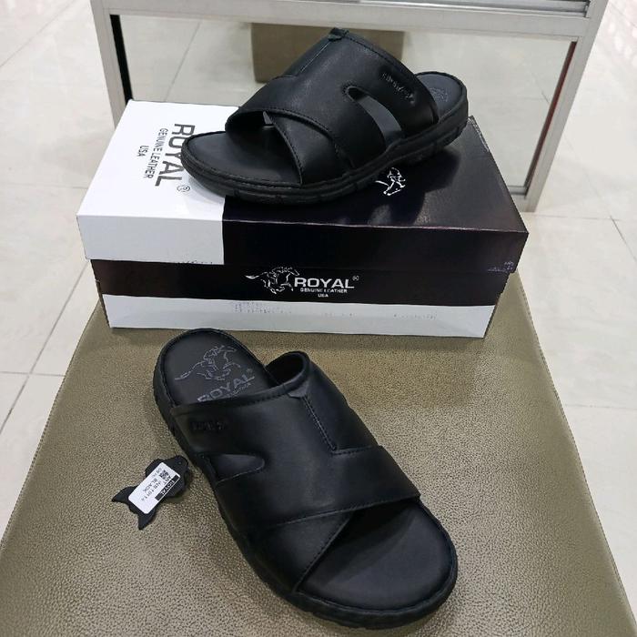 sandal Royal  kulit asli sol tapak tebal mantul & Jonggol Pria