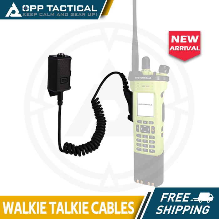 For FCS AMP Tactical Headset V20 V60 PTT Connects Cable