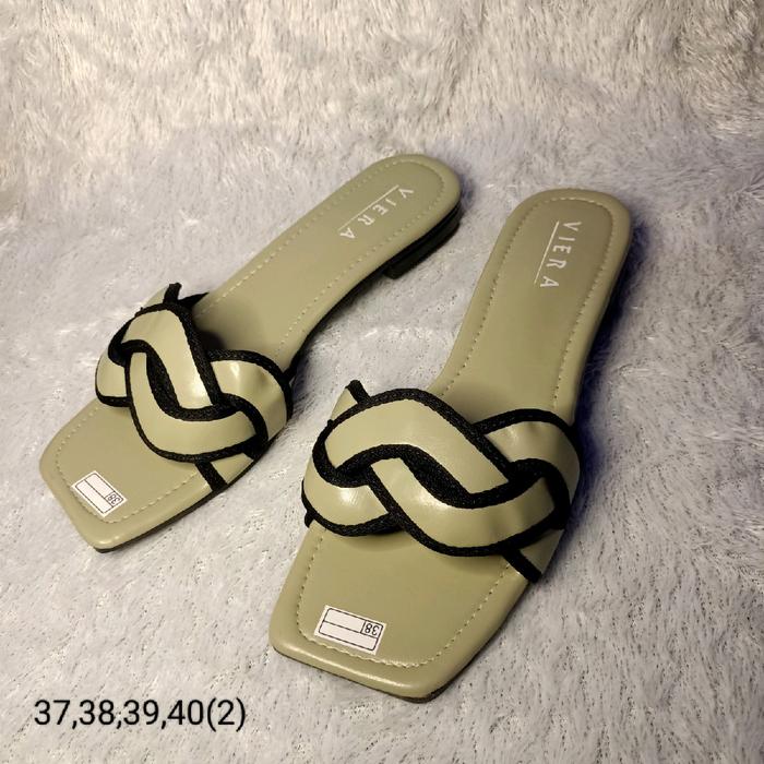 sandal wanita vierra hijau