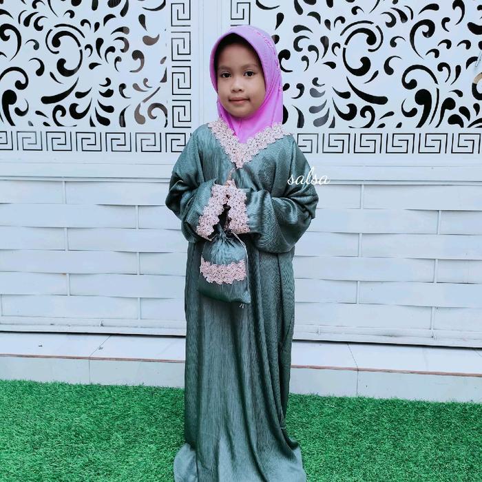 FATMA SIZE S - usia 6-8 tahun mukena abaya sholat