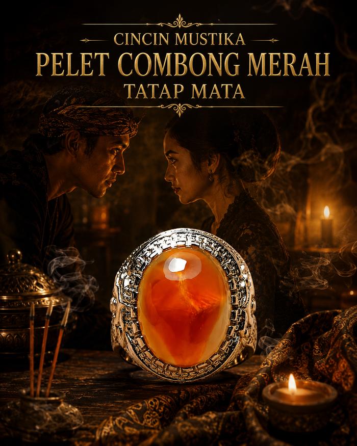 CINCIN MUSTIKA PELET COMBONG MERAH TATAP MATA