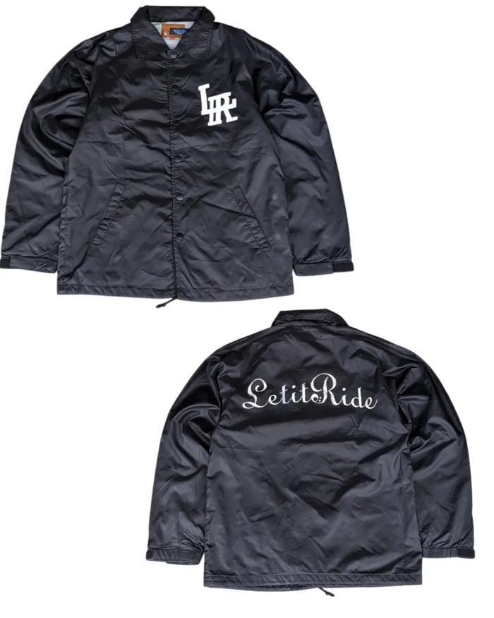 LET IT RIDE JAPAN - Jaket Pria Jaket Coach Pria Hitam Size M