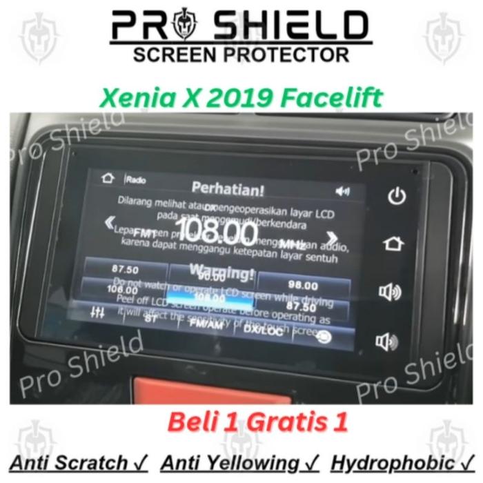 Anti gores head unit Xenia X 2019 facelift