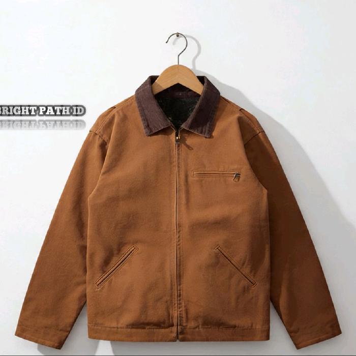 work Jacket Boxy Fit Pria vintage