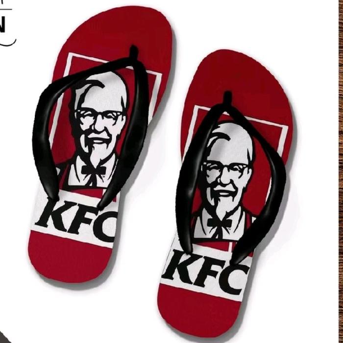 Sandal jepit kfc anak dewasa sandal motif kfc anak dewasa