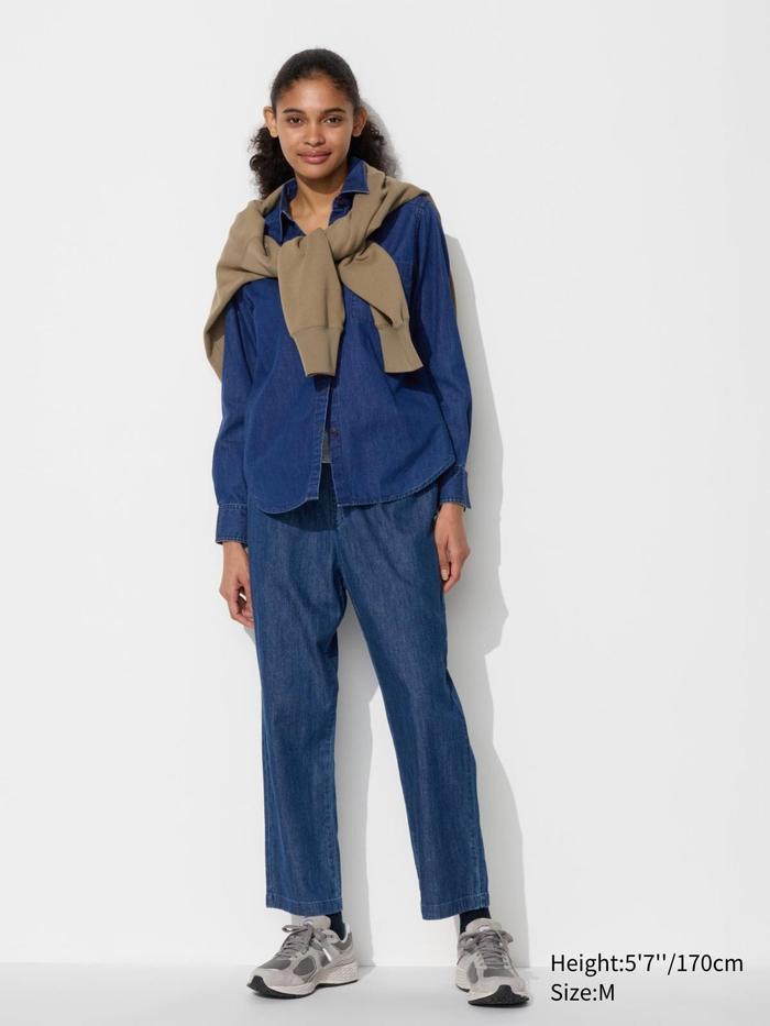 UNIQLO Women Cotton Relax Ankle Pants