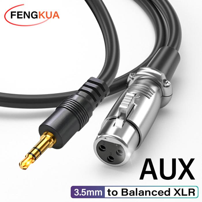 XLR to 3.5mm Audio Cable Microphone Balanced Analog Audio Cord for Audio PC Phone Mixer Amplifiers X