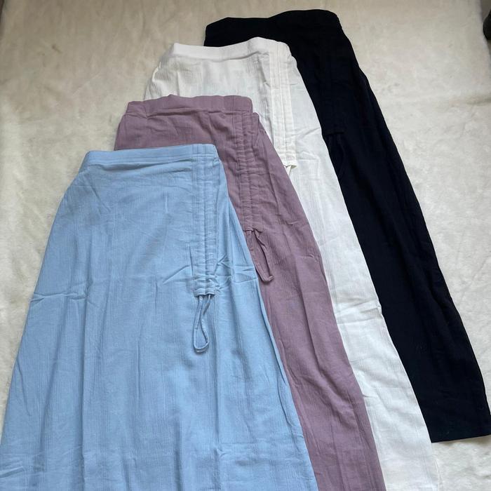 Daisy Skirt/rok panjang korea/rok linen/rok serut