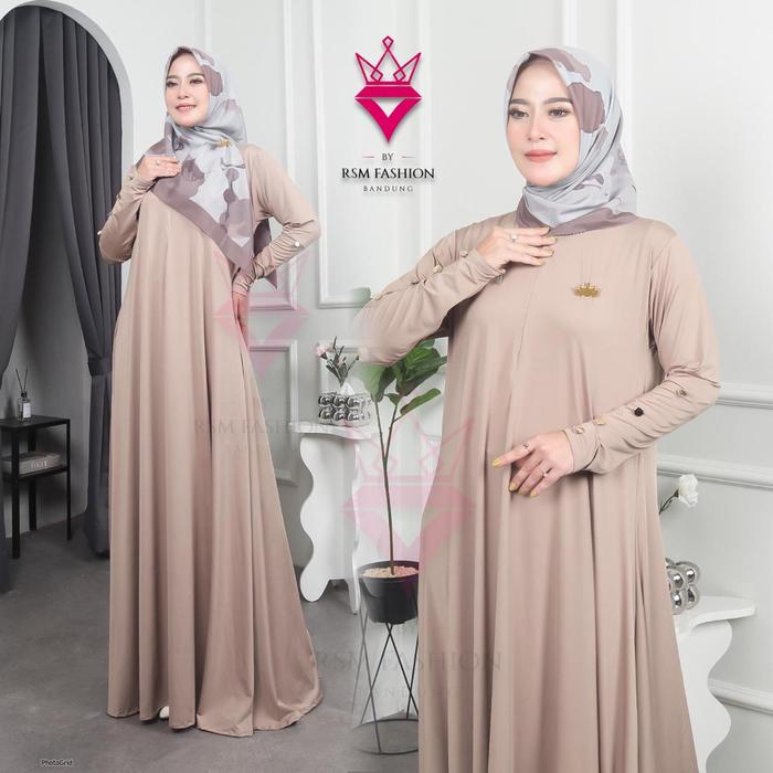 Inaya Jersey Gamis Jersey Mayung Free Hijab Printing Terbaru