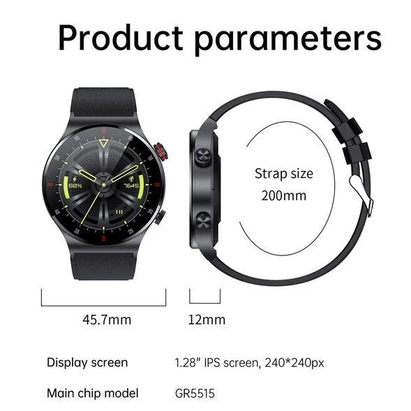 LIGE Smart Watch Men Full Touch Bluetooth Call Sport Watch ECG Health