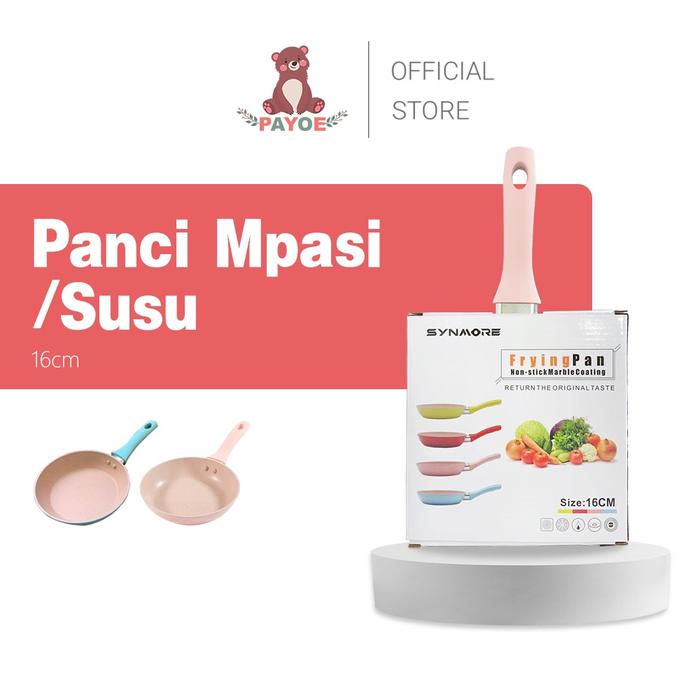 PAYOE 16cm Wajan Penggorengan Anti Lengket Marble Granit Granite Frypan Premium Cookware