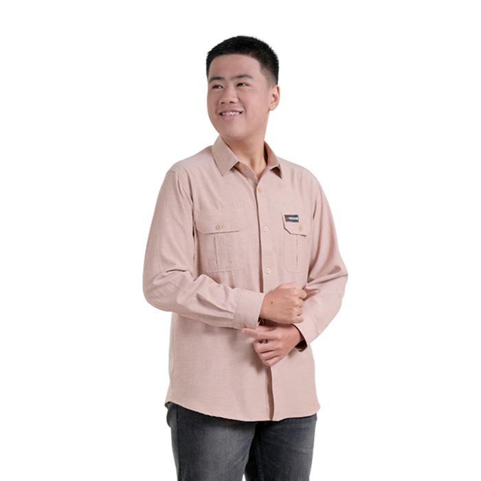 COSTOOM KAOS DAKWAH ALZARA Kemeja Pria Lengan Panjang Oxford Reguler Fit