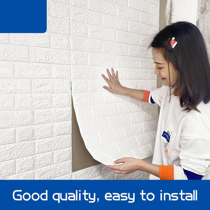 Wall Sticker 3D Self Adhesive Panel Wall Stickers Waterproof Foam