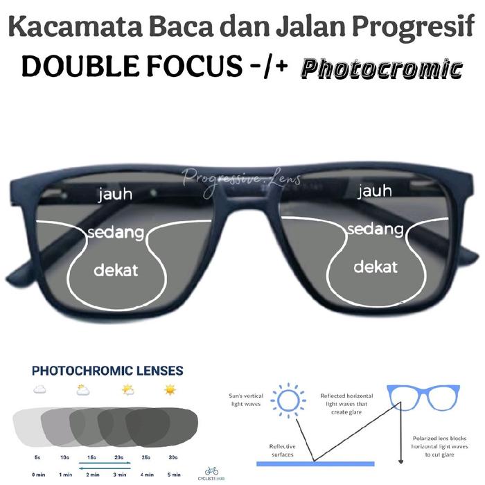 Police Kacamata Pria Sporty Lensa Photocromic | Kacamata Minus Photocromic Pria | Kacamata Baca Dan 