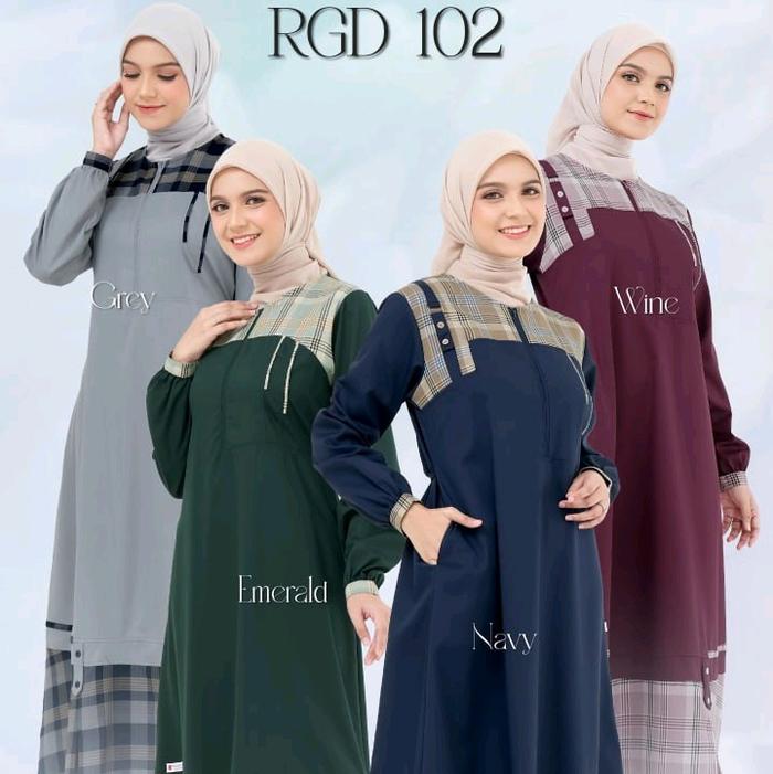 Gamis Rauna Rgd 102/Rgd 102 Rauna/Rauna Gamis Kekinian/Gamis Rauna Terbaru/Raunapride