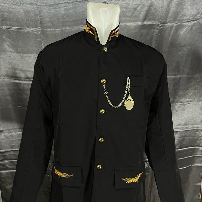 Beskap Model Sunda Bordir - Pria Dewasa Warna Hitam
