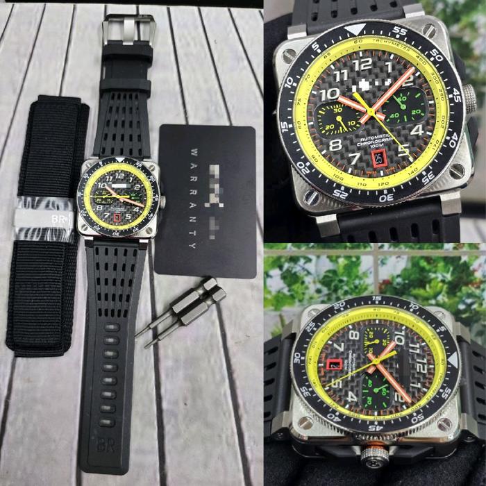 Dr.Jam II BR 03 BR03-94 CHRONO X RENAULT F1 M+F 42MM SS RUBBER XTRA STRAP TOP TIER 5